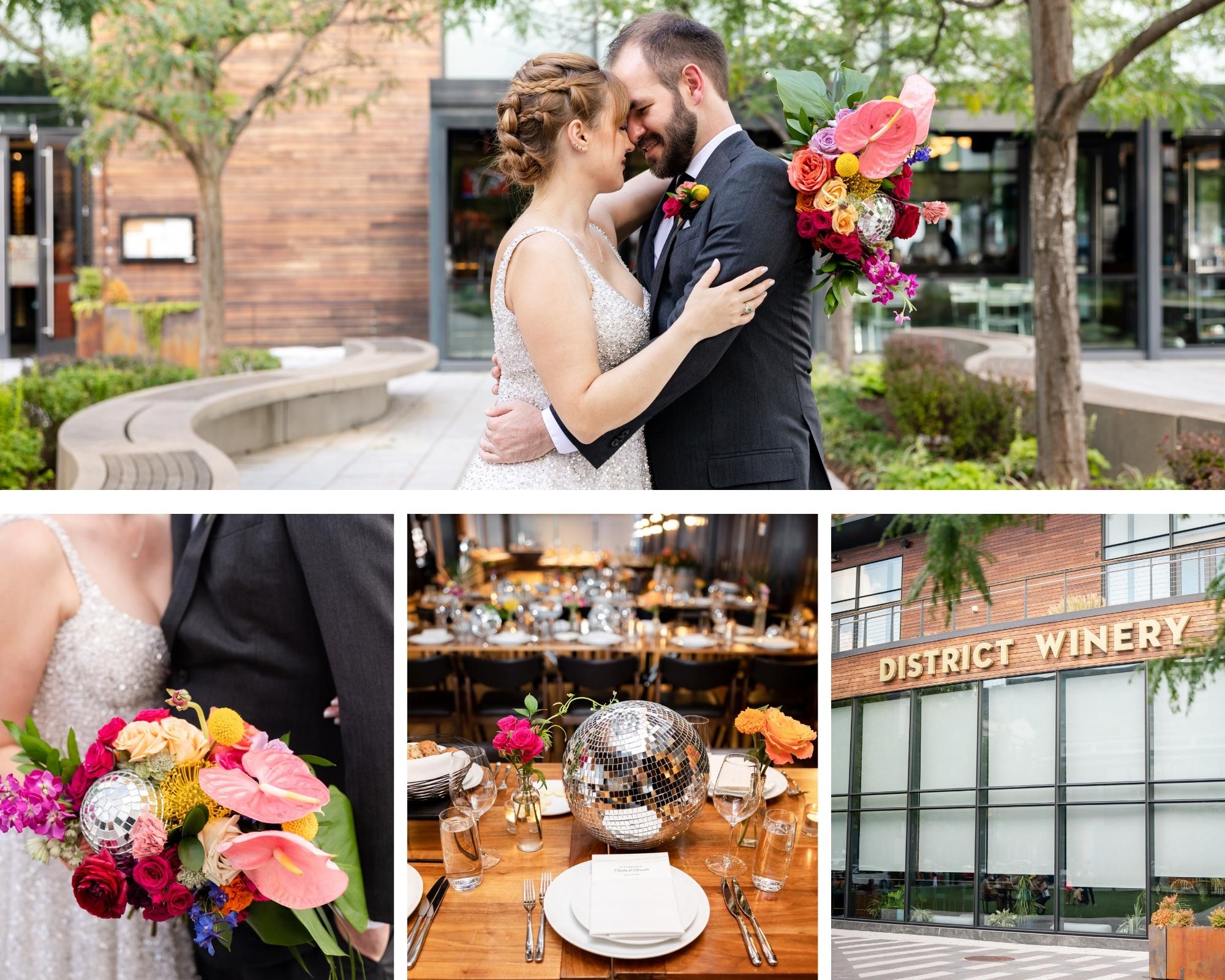 Collection of Photographs from a Luxury Wedding at District Winery in Washington DC - DMV