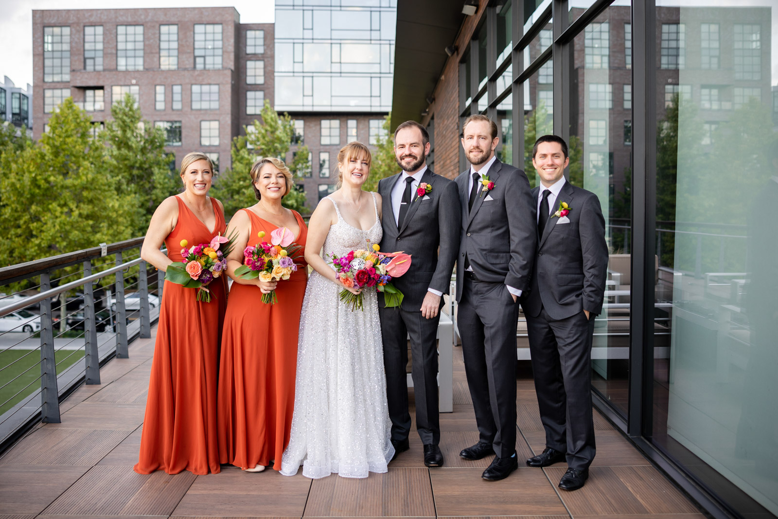 Bridal party portrait at District Winery Wedding