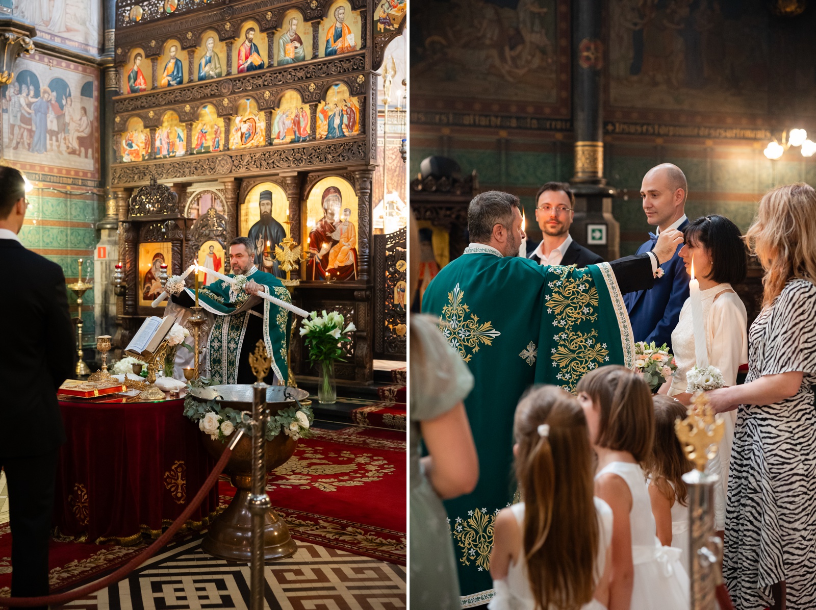 Romanian Orthodox wedding ceremony in Belgium