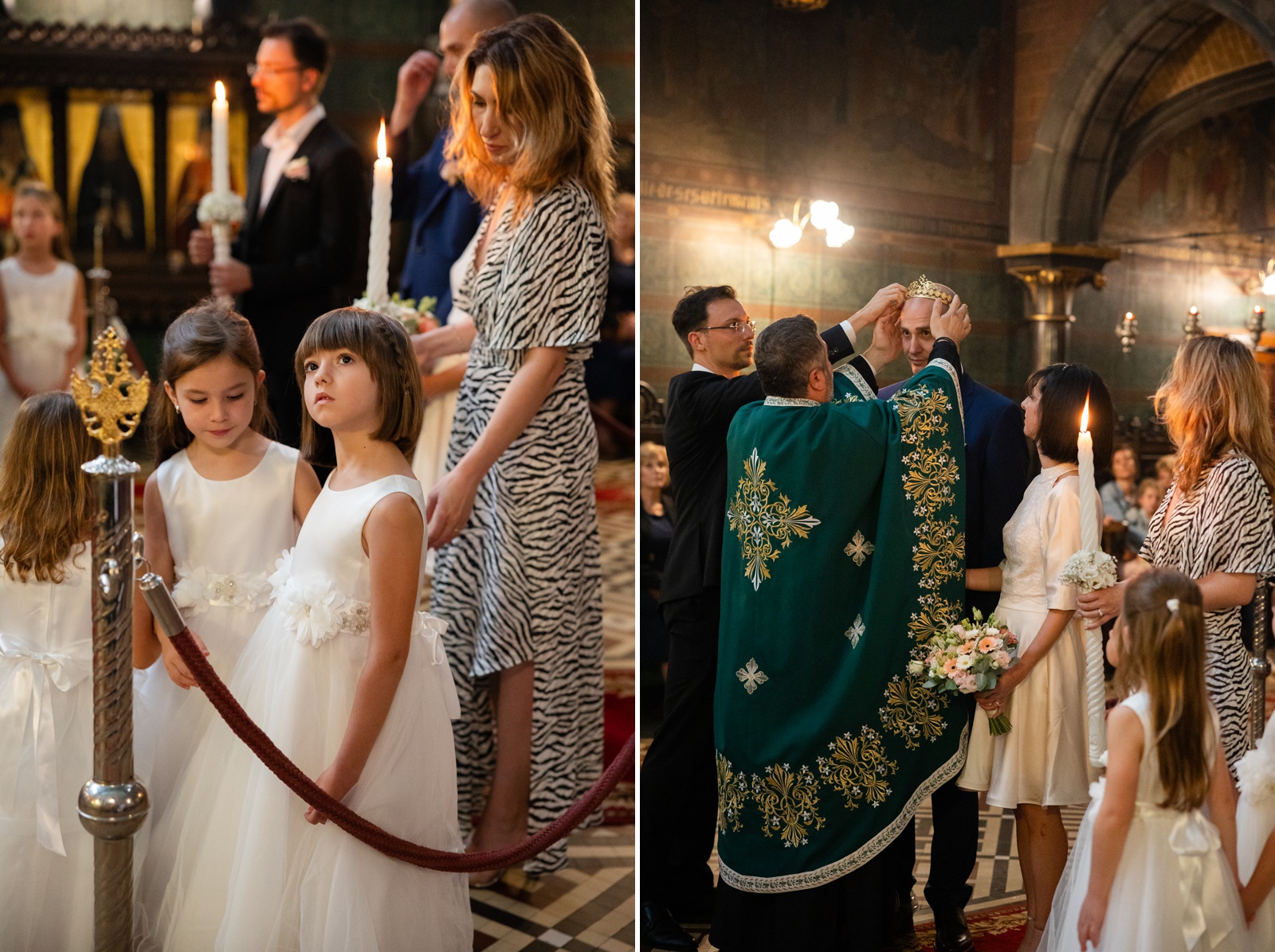 Romanian Orthodox wedding ceremony in Belgium