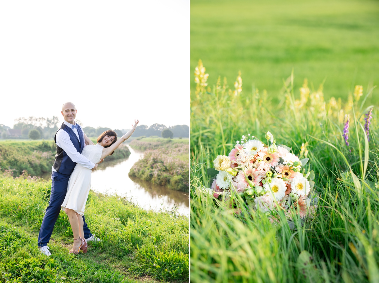 Bridal portraits in a Belgian park in Antwerp by destination wedding photographer Haley Day Photography 