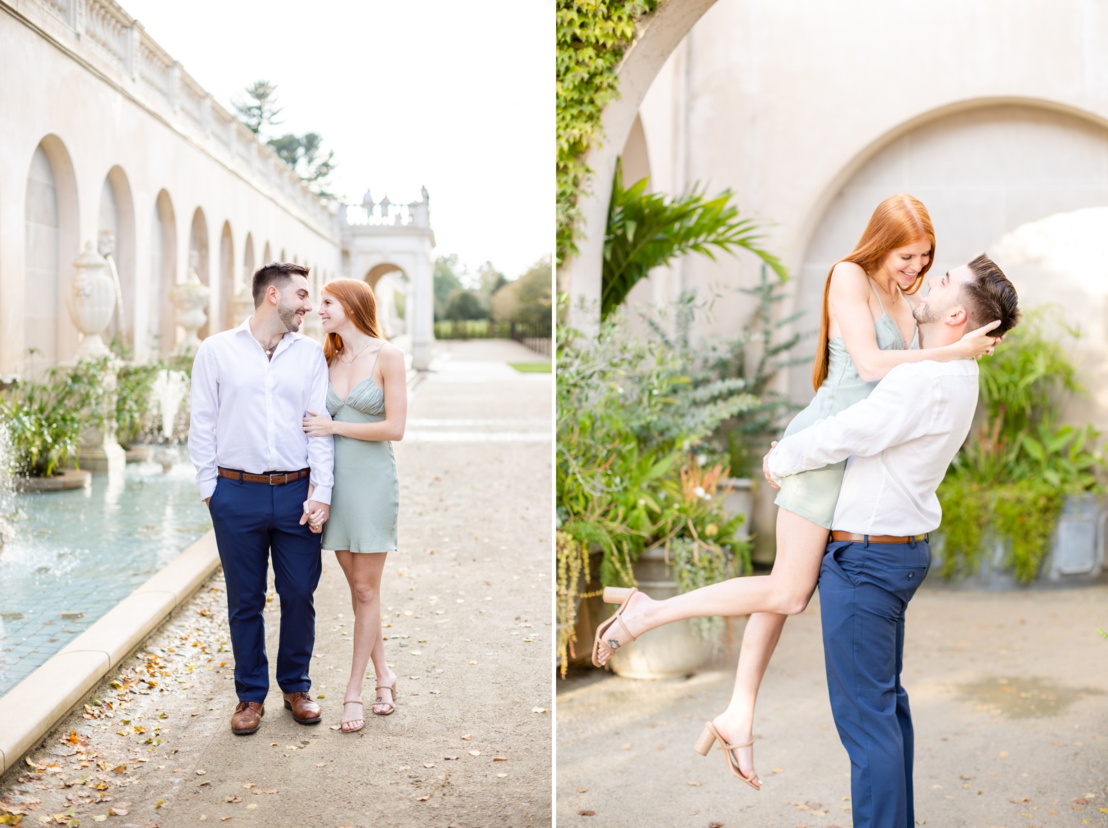 Engagement session at Longwood Gardens in Kennett Square, PA