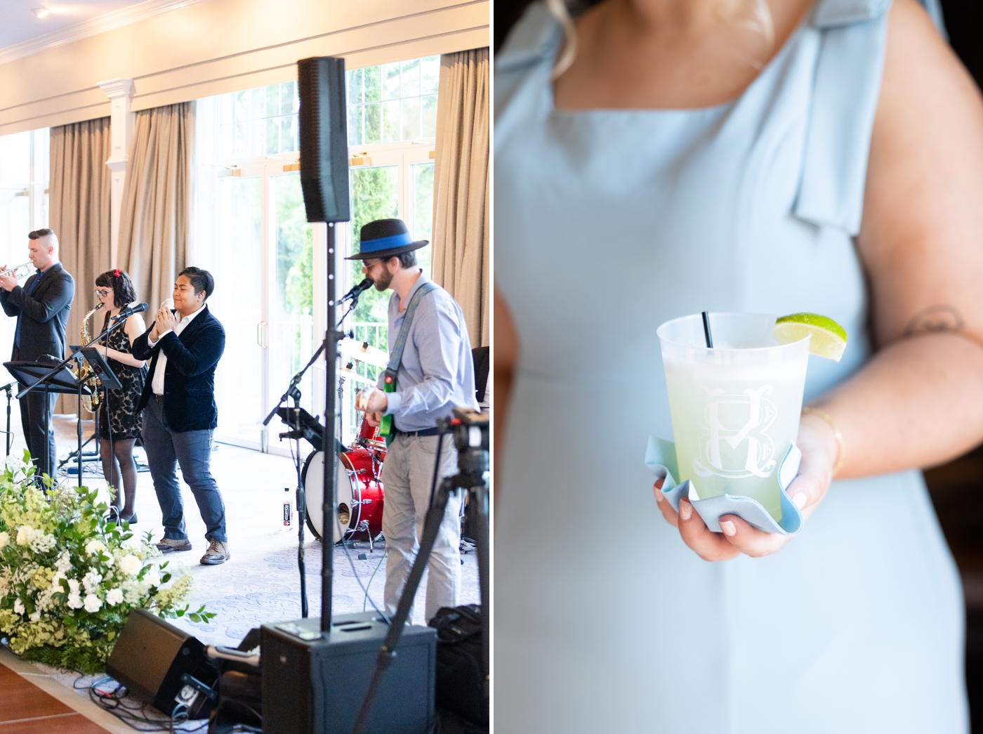 Live band for a wedding in Virginia, by Maryland Wedding Photographer Haley Day Photography