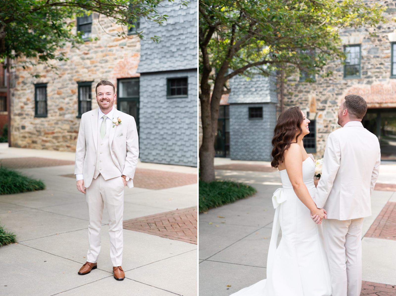 Bridal portraits at Mt. Washington Mill Dye House