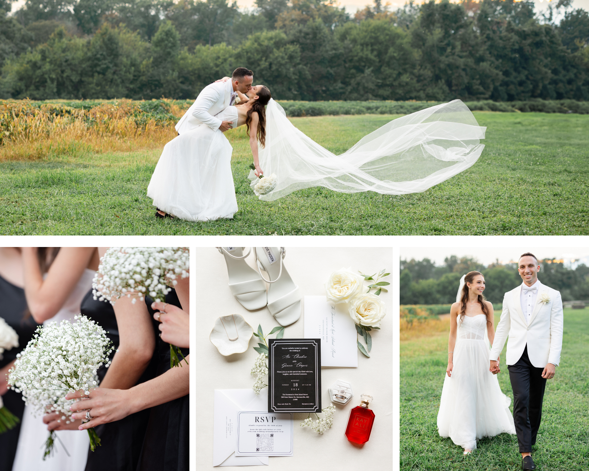 Black tie Jewish wedding at Kent Island Resort in Maryland