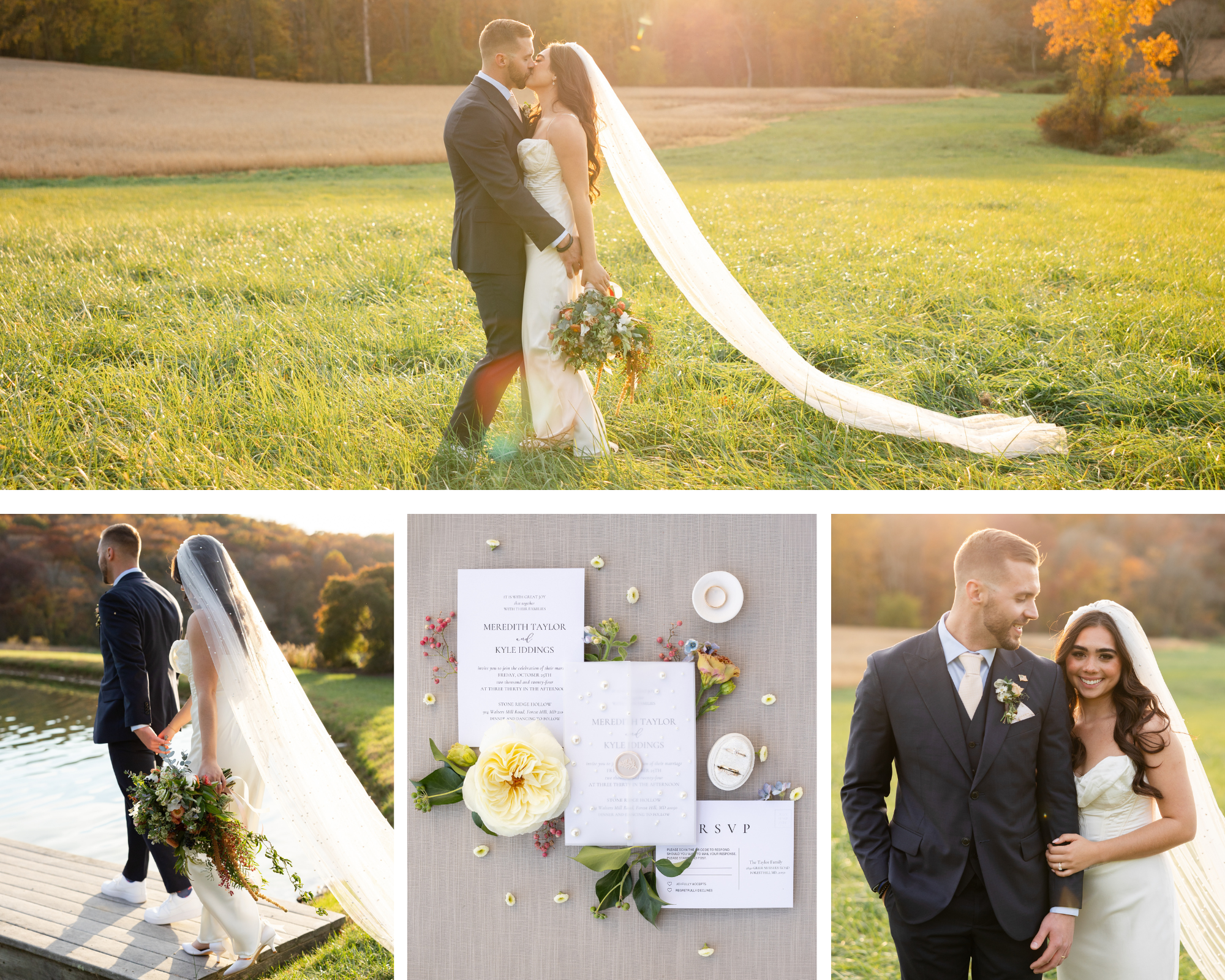 Fall Wedding With Intentional Details in Forest Hill, Maryland at Stone Ridge Hollow