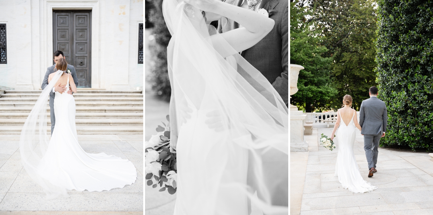 Bride and groom pictures at Potomac View Terrace