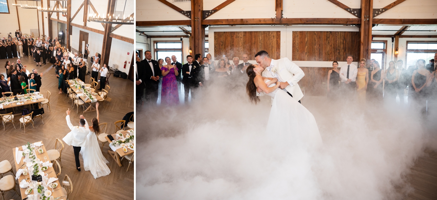 Bride and groom first dance at Kent Island Resort 