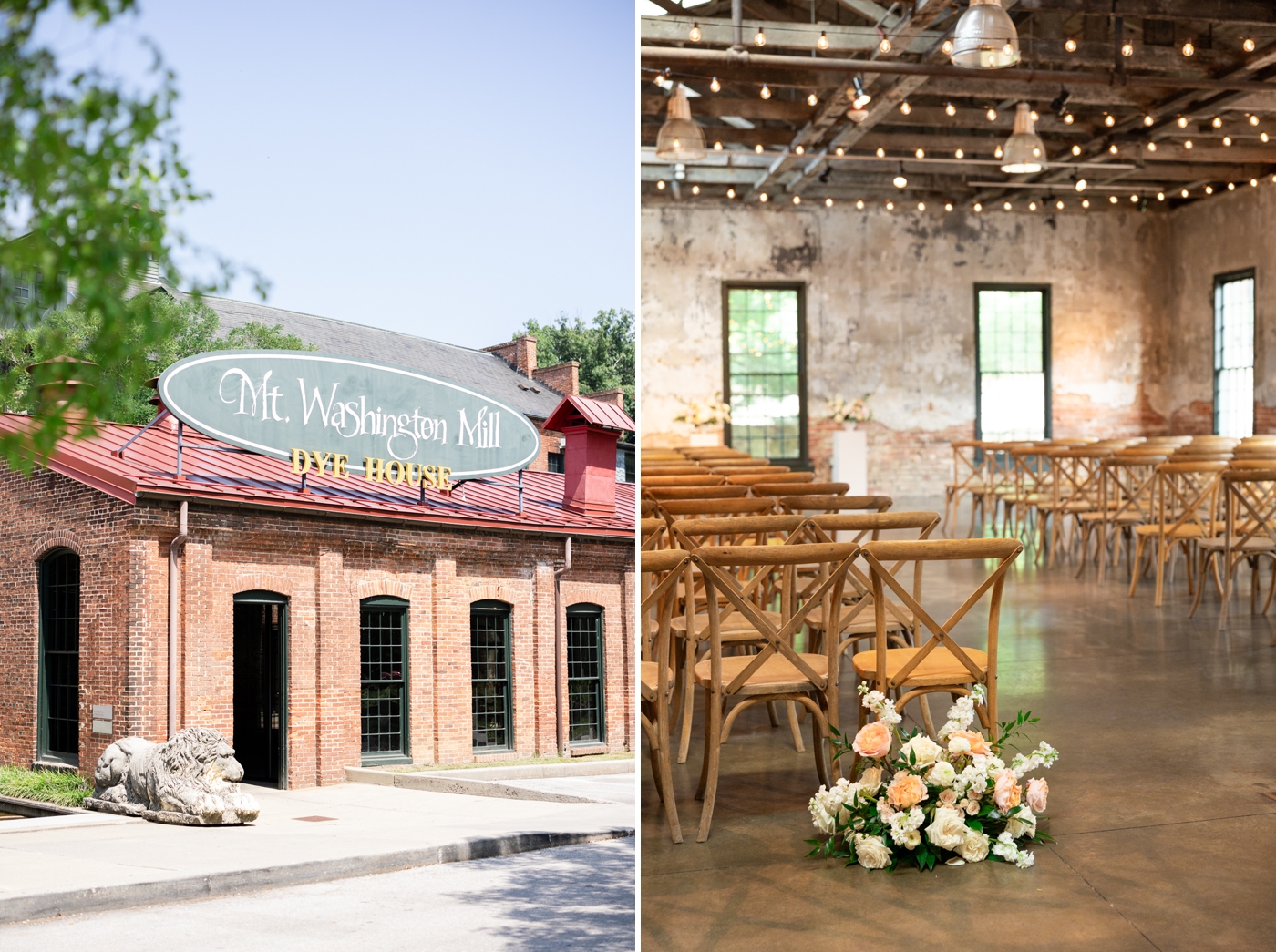 Wedding at Mt. Washington Mill Dye House